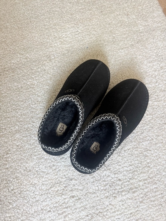 UGG Shoes - UGG Black Fleece-Lined Mule Slippers